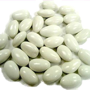 Jordan Almonds White 1 Lb Wockenfuss Candies